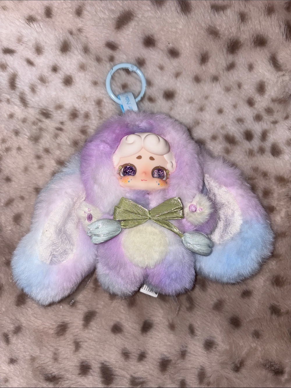 Lucky Deer Nai Pastel Purple & Blue Bunny Pendant Plush
